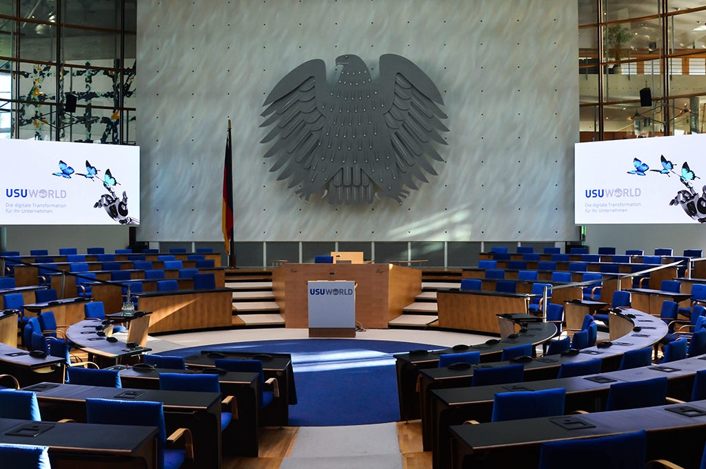 USU World im Plenargebäude des Deutschen Bundestages